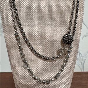 Women’s Black and Silver Necklace jewelry necklace